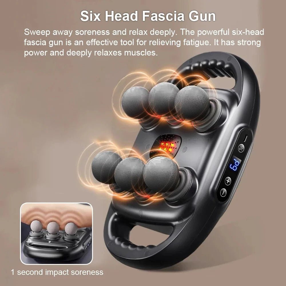 VibraFlex 6-Head Massager Gun - Mi tienda